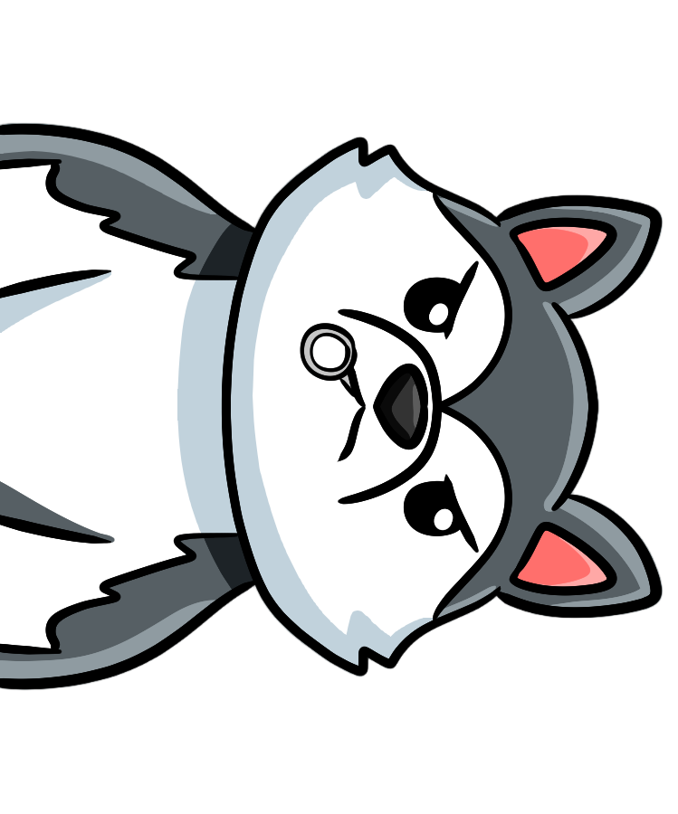 Huskies and Hand Grenades
Serious Husky
Cartoon
Grenade Pin