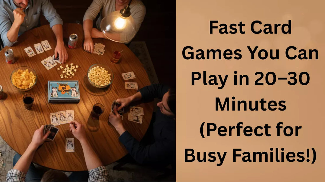 Fast Card Games You Can Play in 20–30 Minutes (Perfect for Busy Families!)