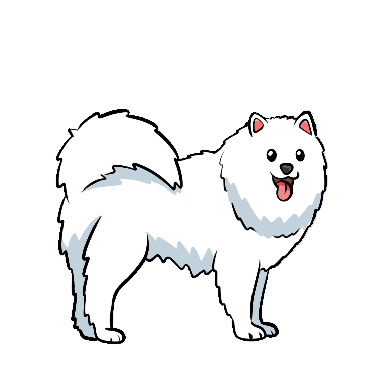 huskies and hand grenades
cartoon samoyed